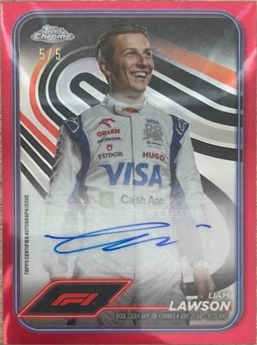 Liam Lawson [Red Refractor] #CAC-LAW