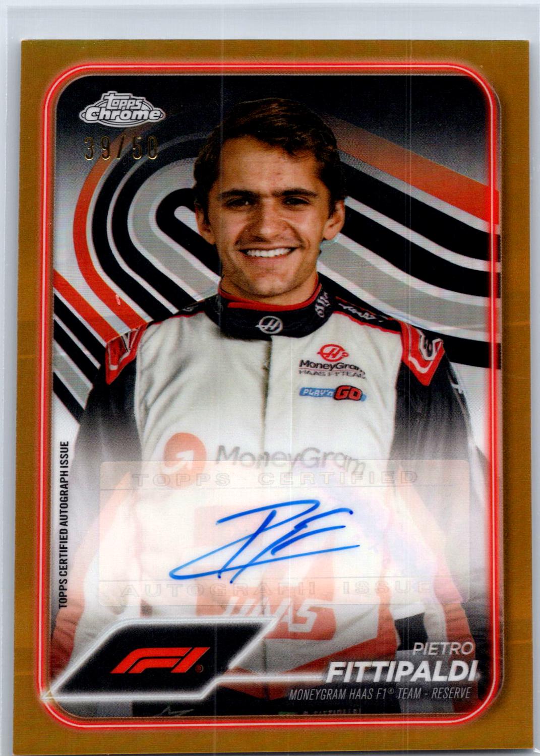 Pietro Fittipaldi [Gold Refractor] #CAC-FITT
