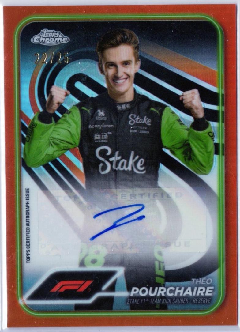 Theo Pourchaire [Orange Refractor] #CAC-POU