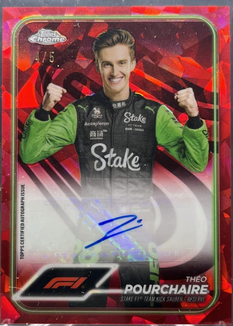 Theo Pourchaire [Red Refractor] #CAC-POU