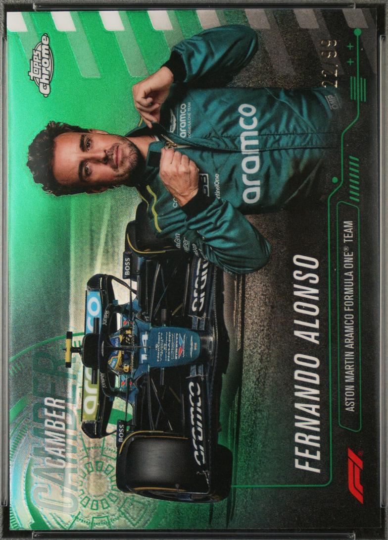 Fernando Alonso [Green Refractor] #CAM-5