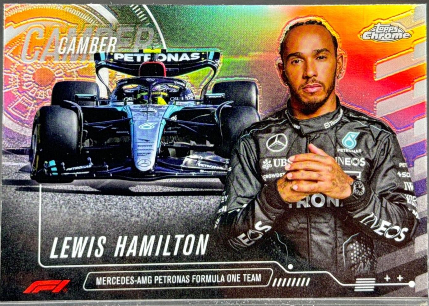 Lewis Hamilton [Orange Refractor] #CAM-3