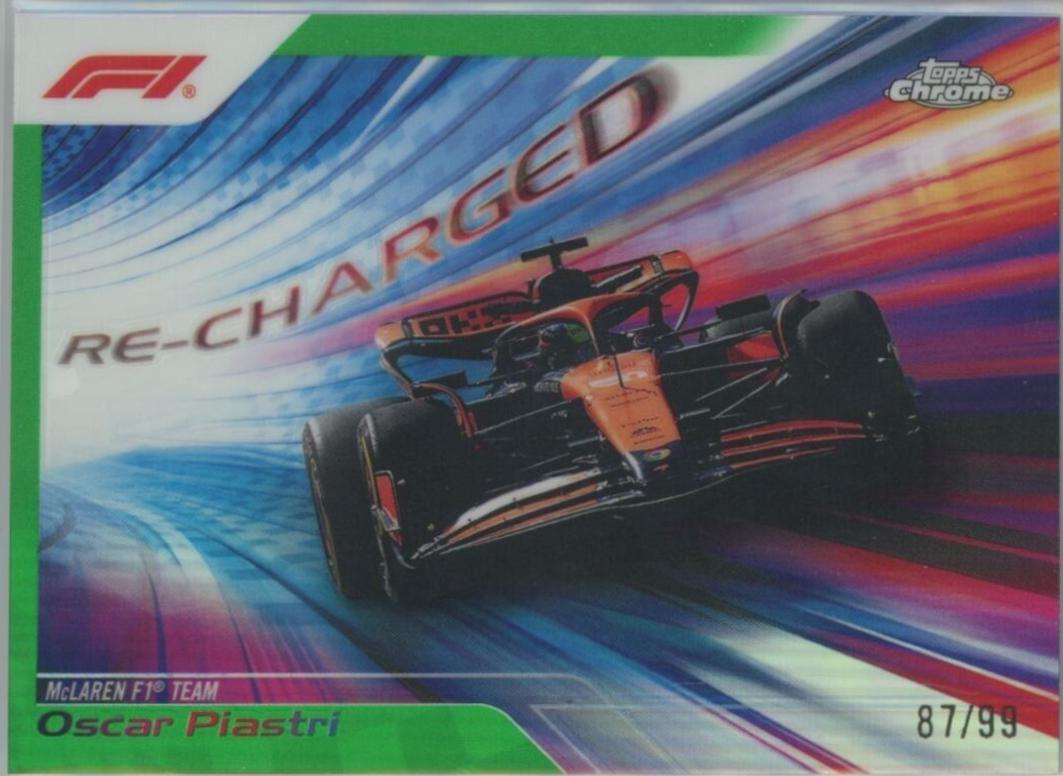 Oscar Piastri [Green Refractor] #RECH-8