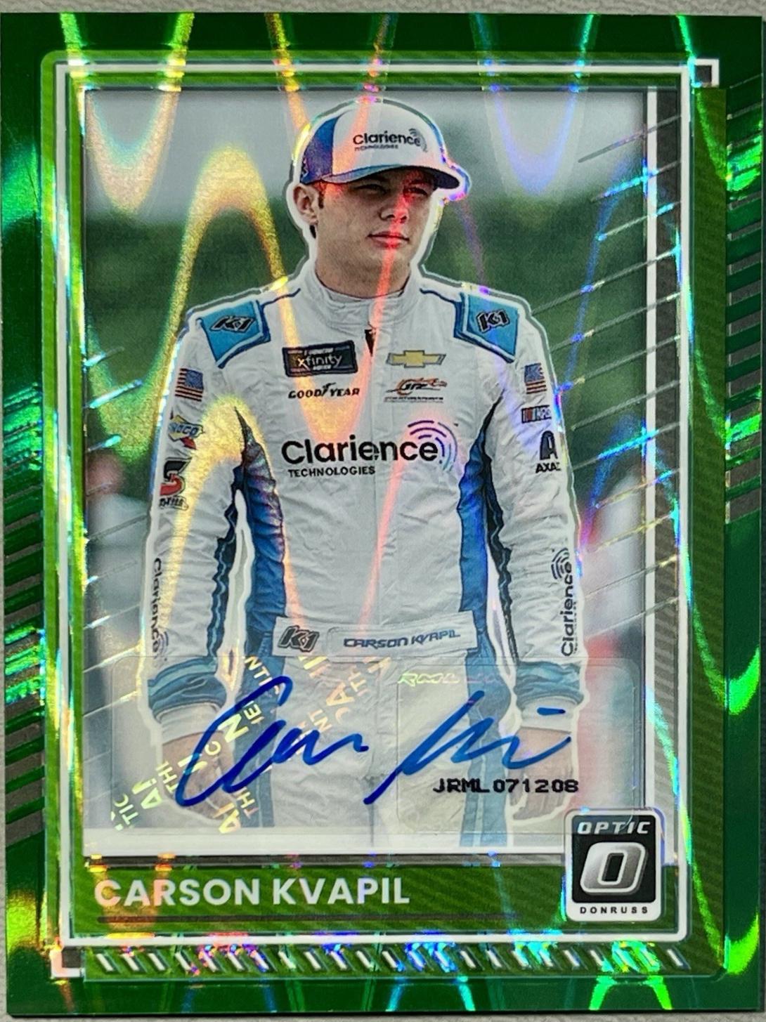 Carson Kvapil [FOTL Green Swirl] #59