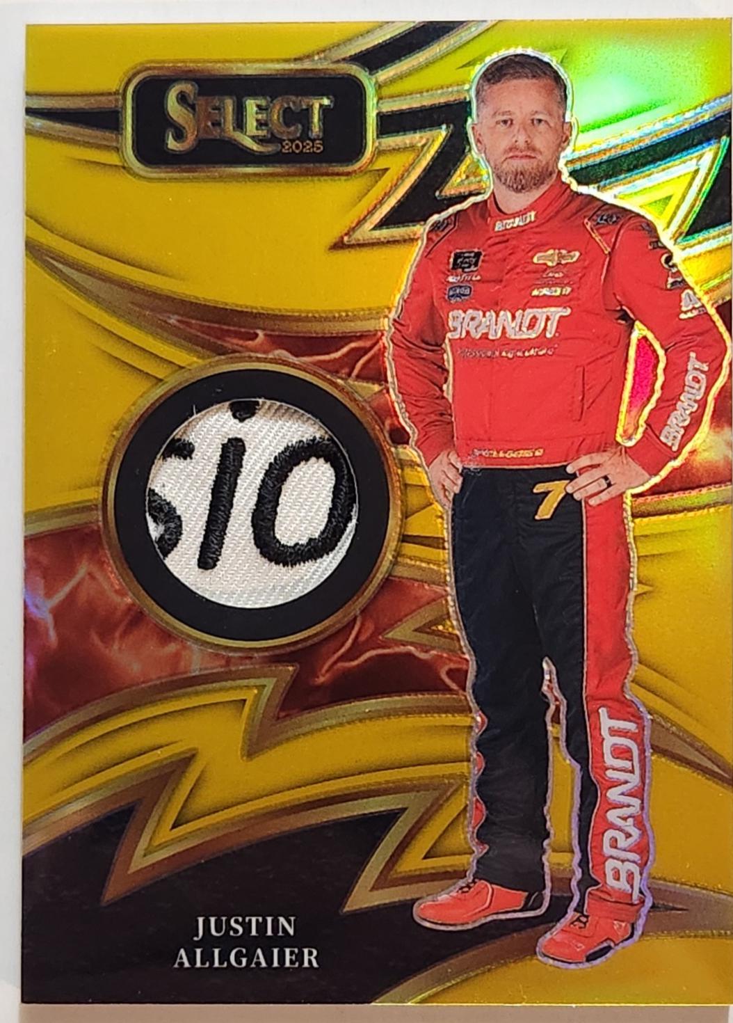 Justin Allgaier [Gold Prizm] #25