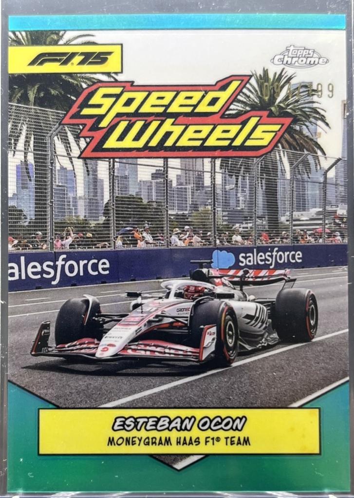 Esteban Ocon [Aqua Refractor] #75-HF1
