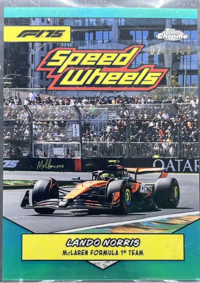 Lando Norris [Aqua Refractor] #75-MCL