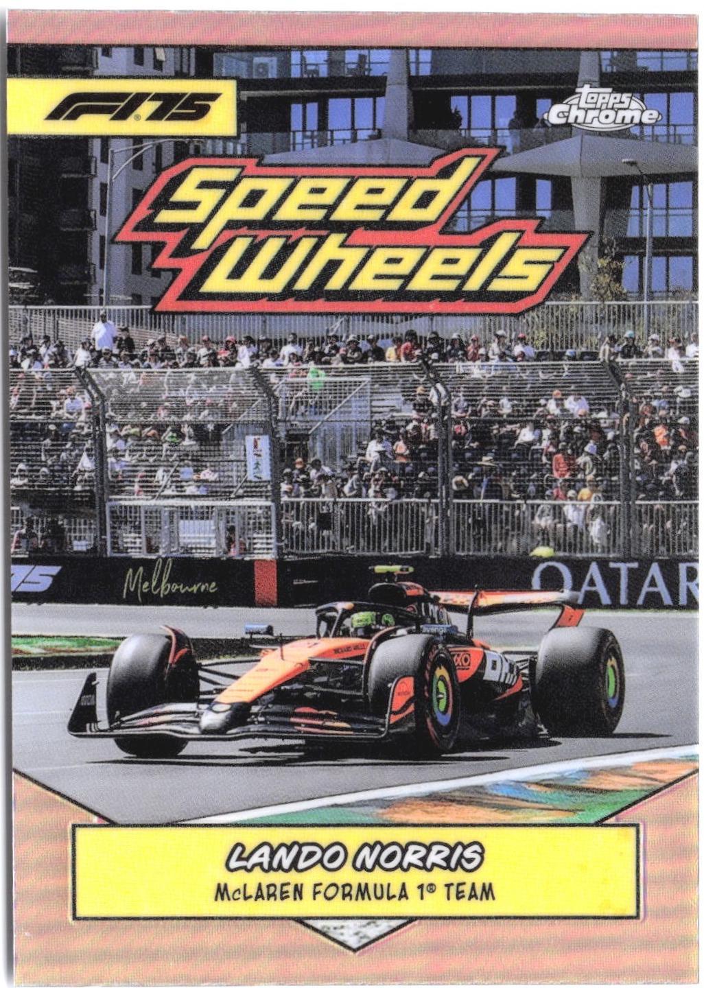 Lando Norris [Orange Refractor] #75-MCL