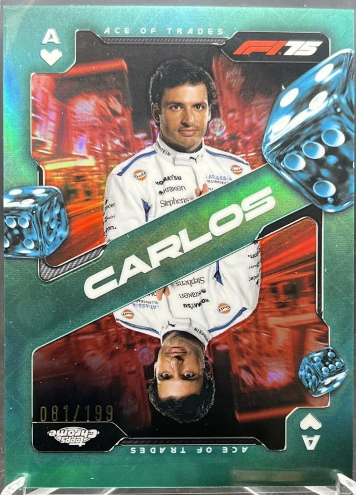 Carlos Sainz [Aqua Refractor] #SCA-7