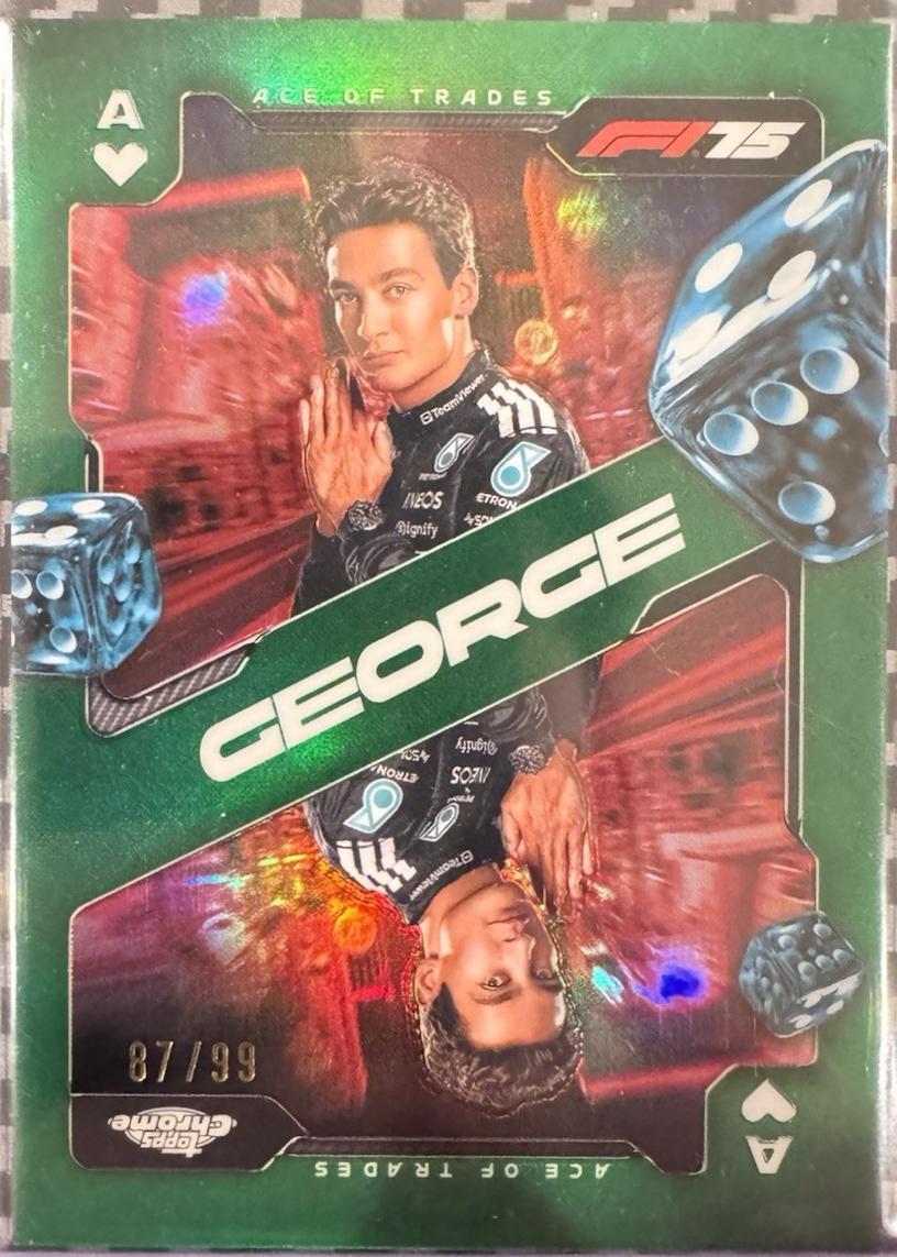 George Russell [Green Refractor] #SCA-1