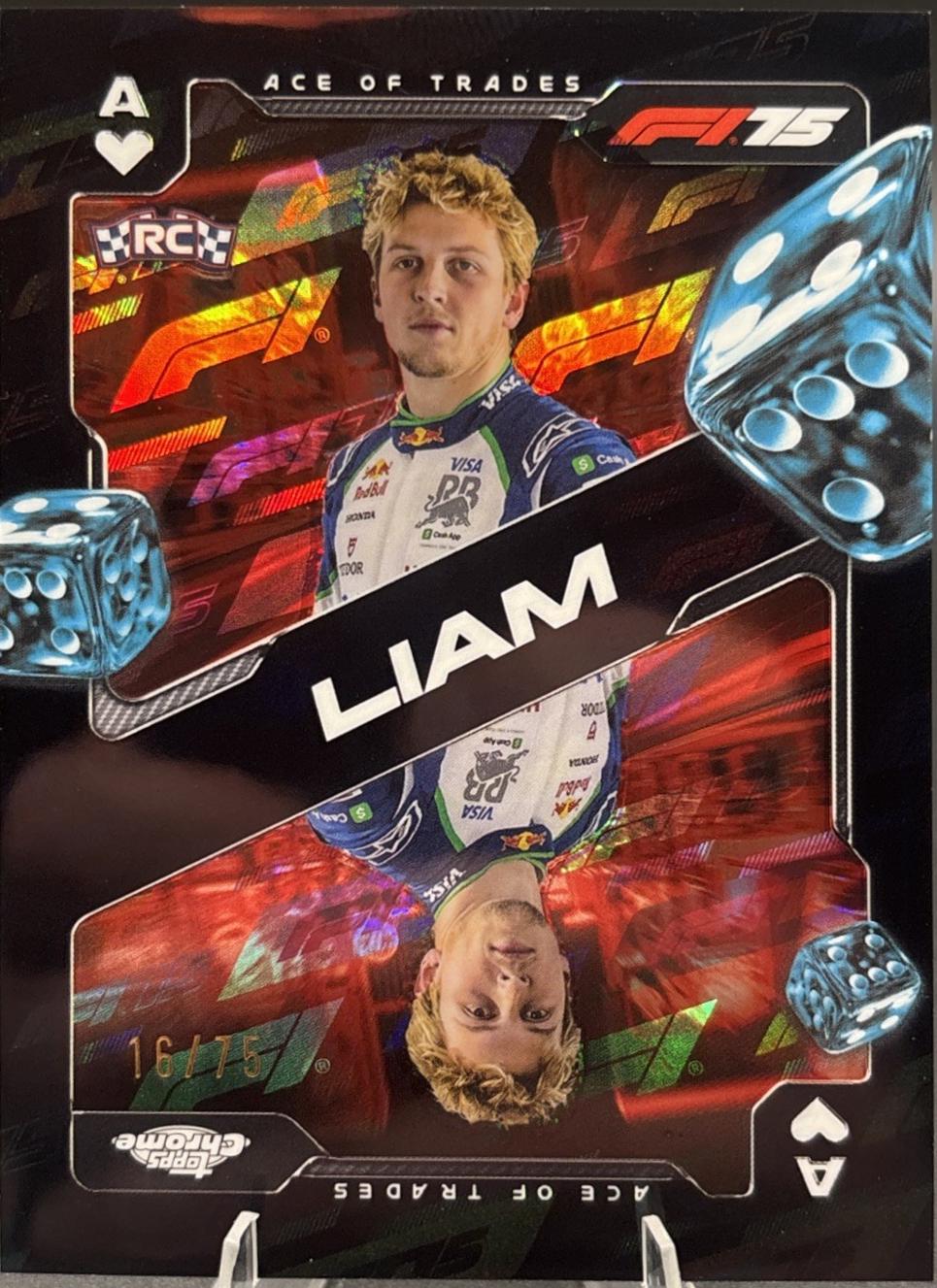 Liam Lawson [Black Refractor] #SCA-5