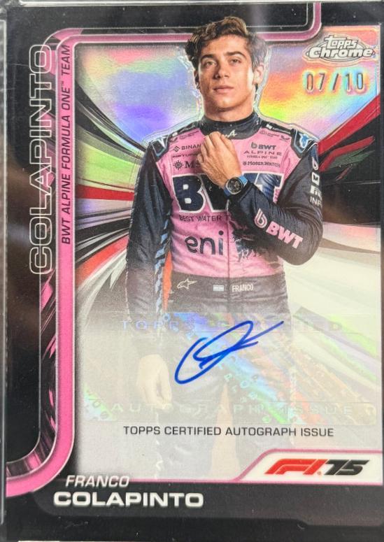 Franco Colapinto [Black Refractor] #CAC-COL