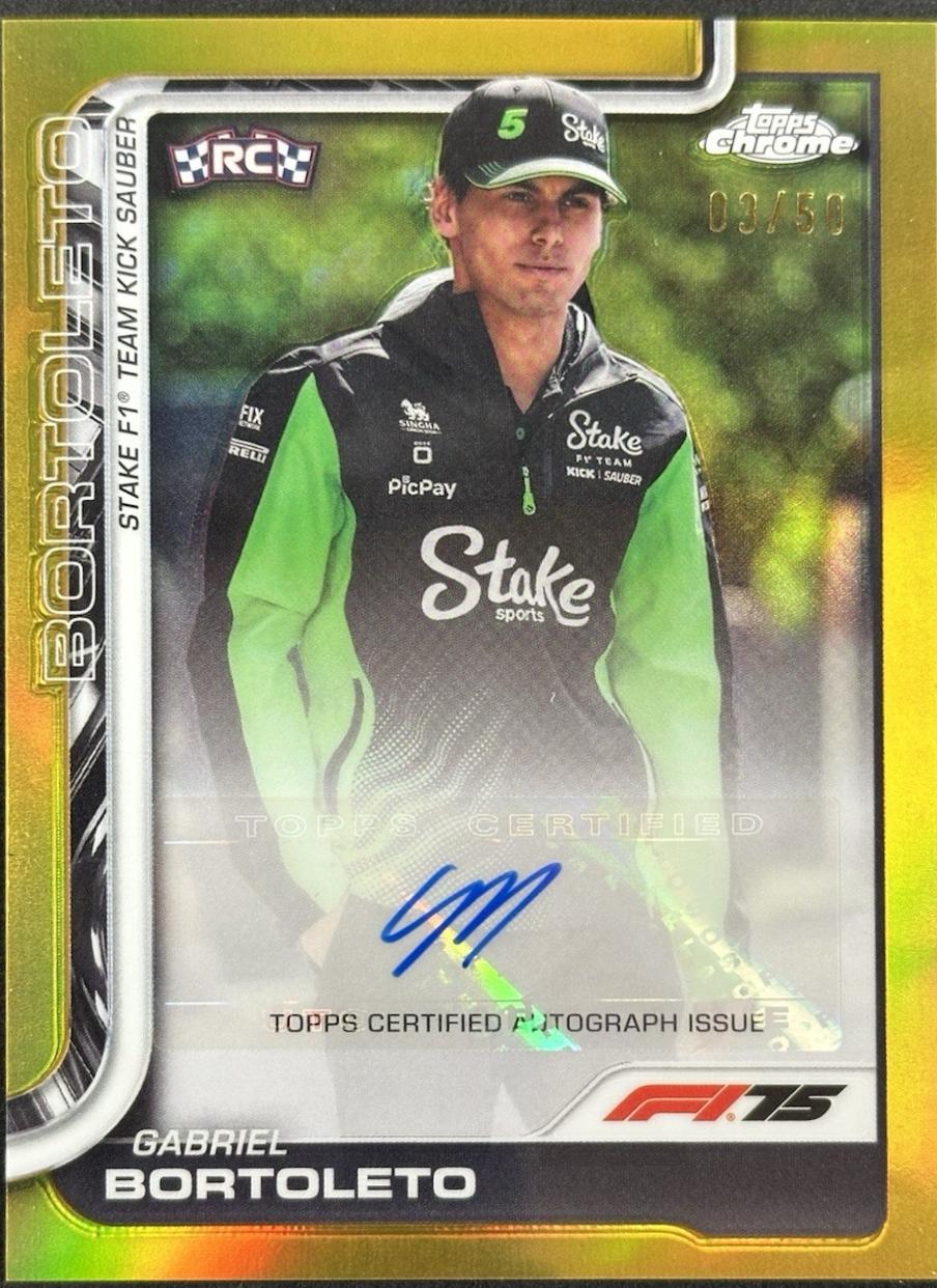 Gabriel Bortoleto [Gold Refractor] #CAC-BOR
