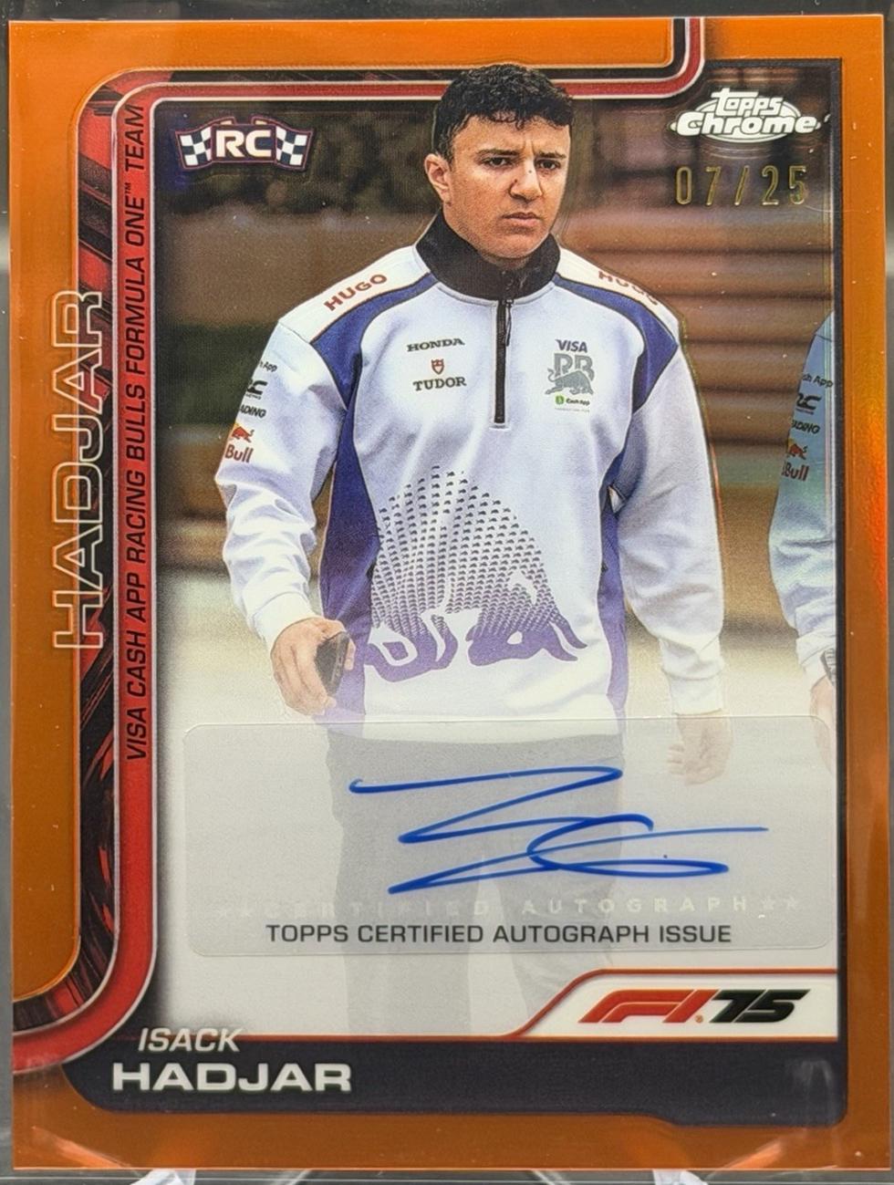 Isack Hadjar [Orange Refractor] #CAC-HAD