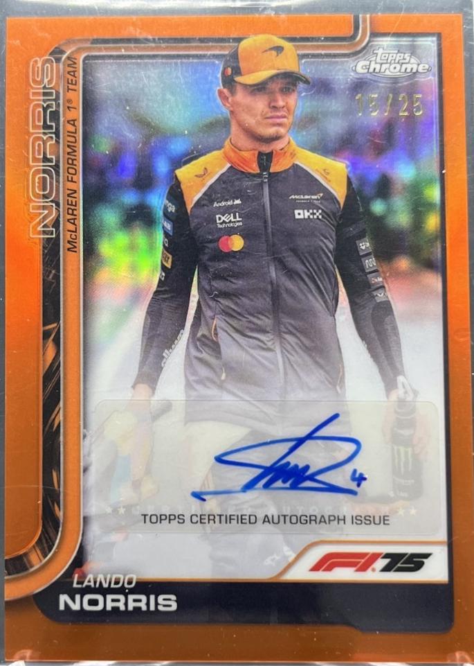 Lando Norris [Orange Refractor] #CAC-NOR
