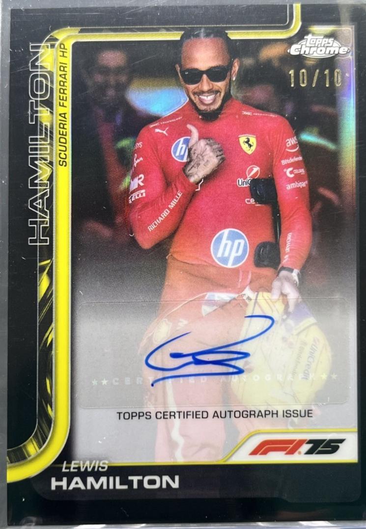 Lewis Hamilton [Black RayWave] #CAC-HAM
