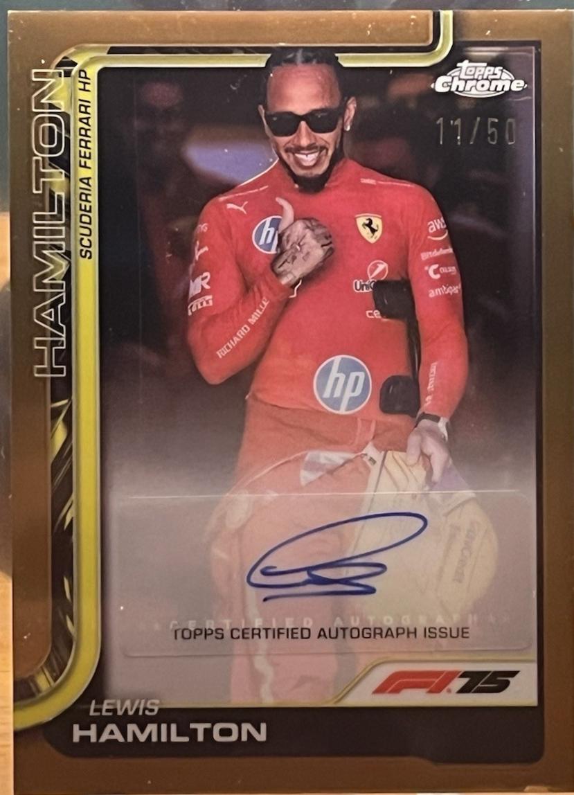 Lewis Hamilton [Gold Refractor] #CAC-HAM