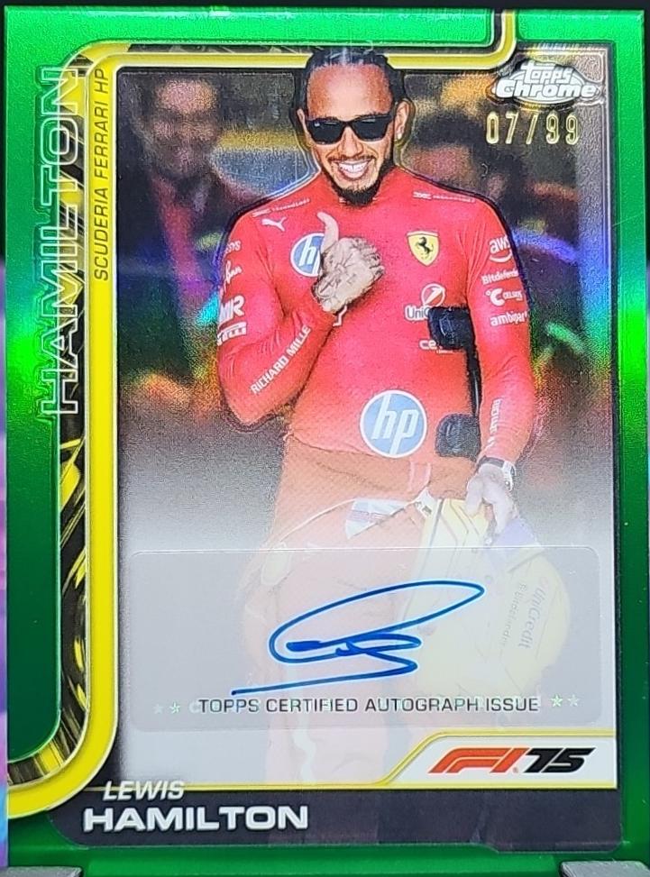 Lewis Hamilton [Green Refractor] #CAC-HAM