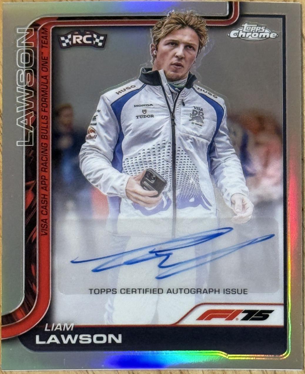Liam Lawson [RayWave Refractor] #CAC-LAW