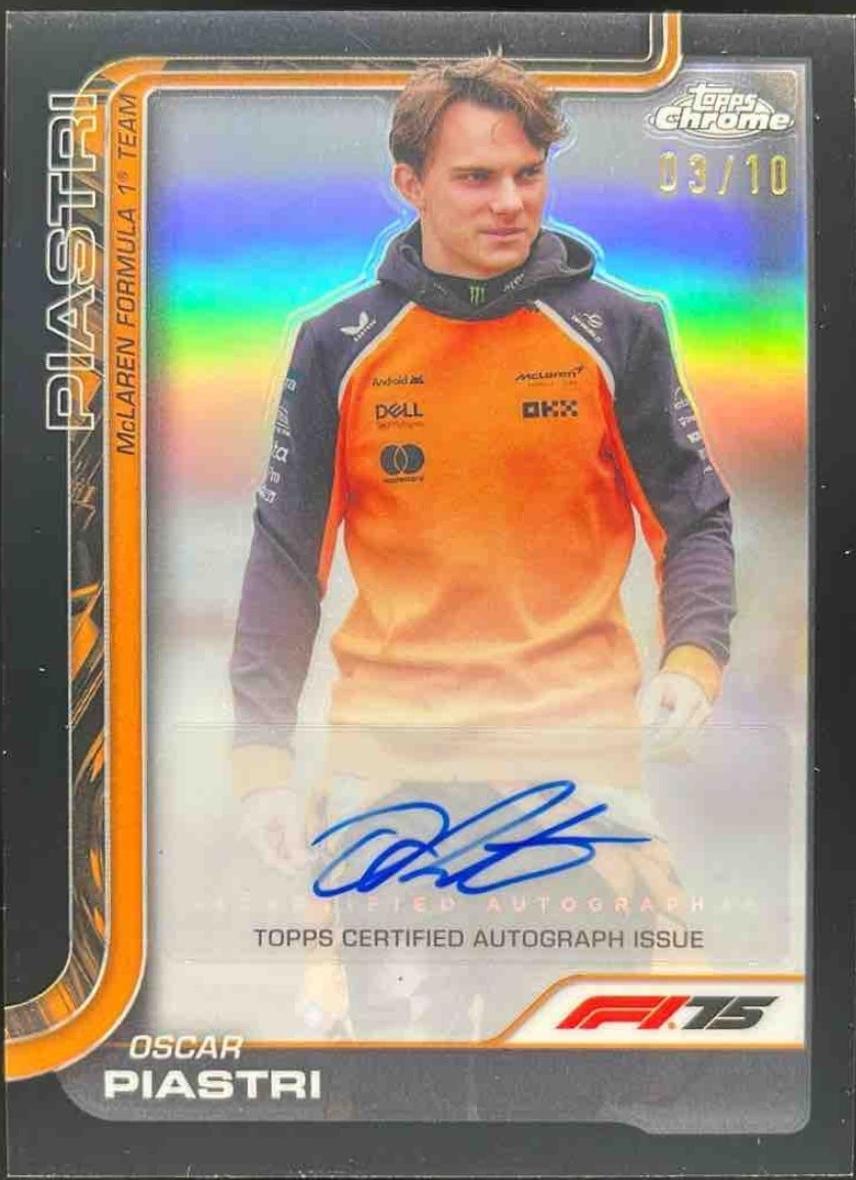 Oscar Piastri [Black Refractor] #CAC-PIA