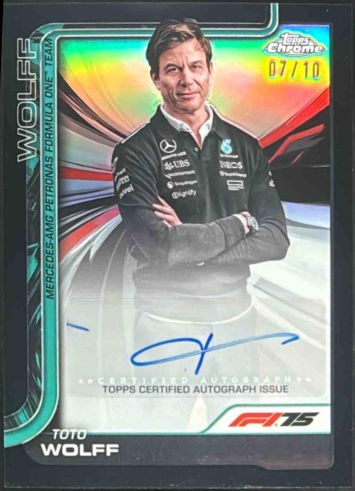 Toto Wolff [Black Refractor] #CAC-WOL