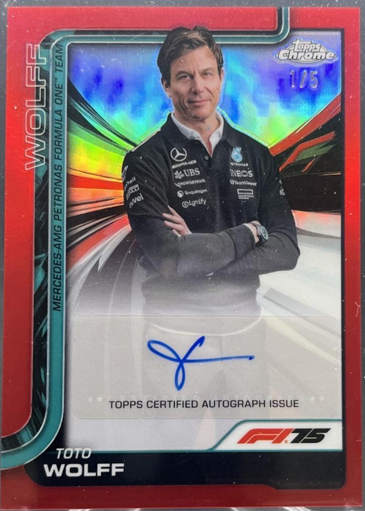 Toto Wolff [Red Refractor] #CAC-WOL