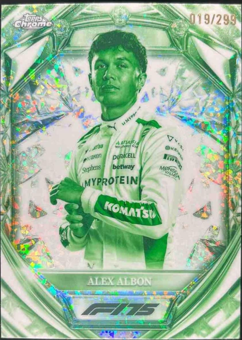 Alex Albon [Night Vision Mini-Diamond Refractor] #D75-17