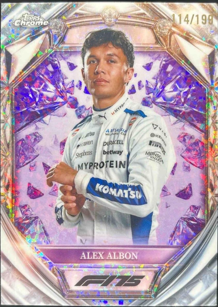 Alex Albon [Purple Mini-Diamond Refractor] #D75-17