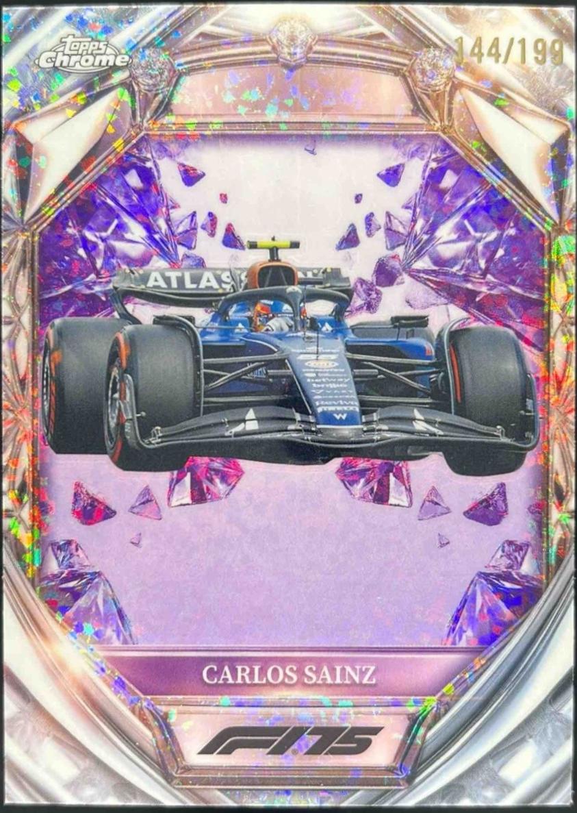 Carlos Sainz [Purple Mini-Diamond Refractor] #D75-38