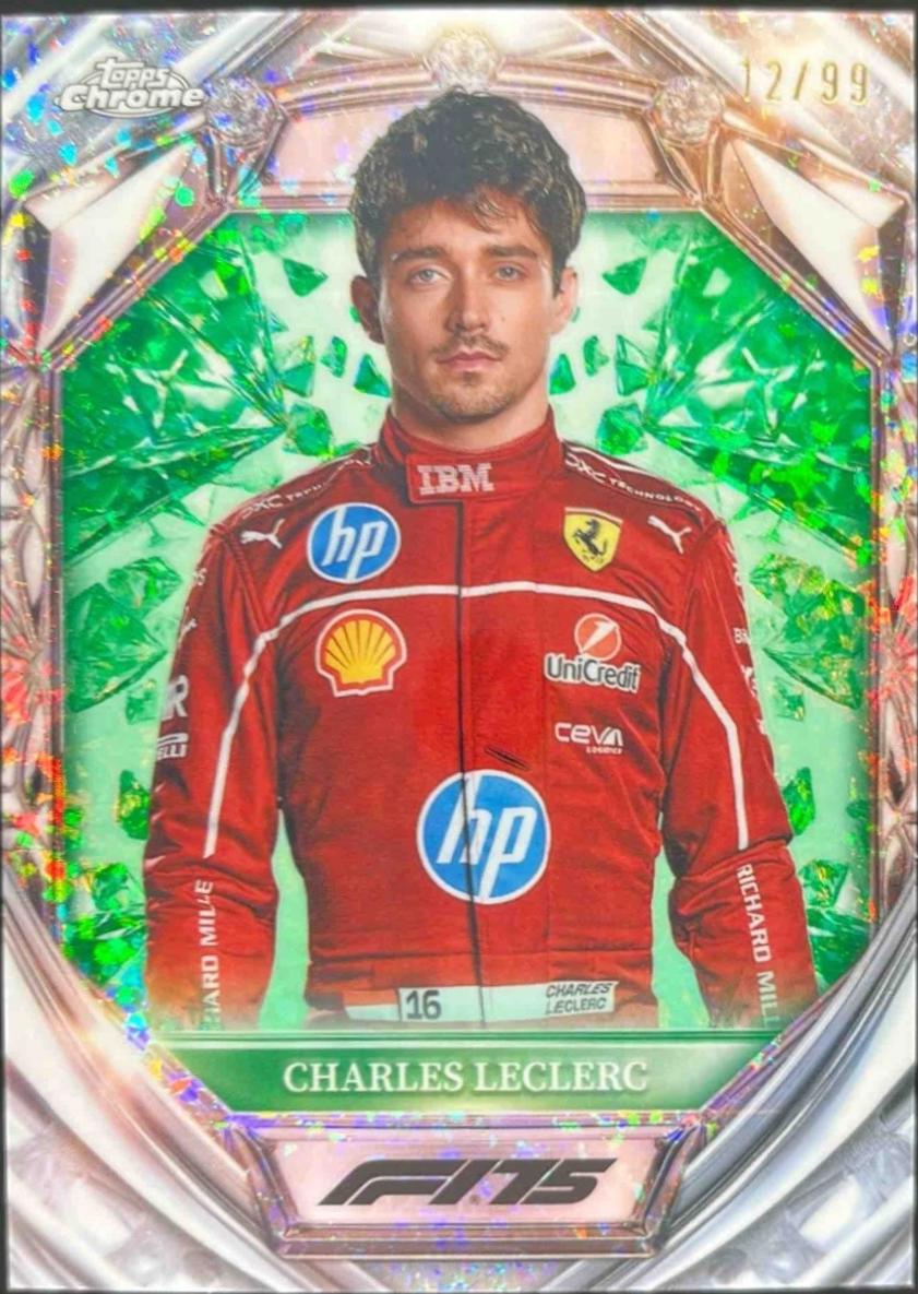 Charles Leclerc [Green Mini-Diamond Refractor] #D75-3