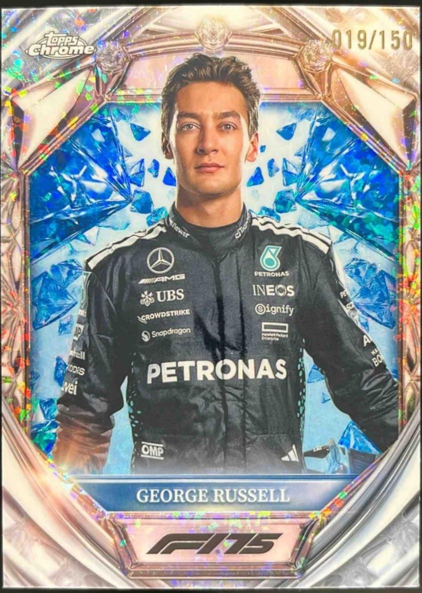 George Russell [Blue Mini-Diamond Refractor] #D75-7