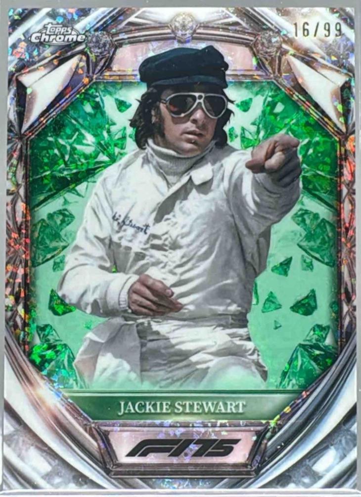 Jackie Stewart [Green Mini-Diamond Refractor] #D75-43