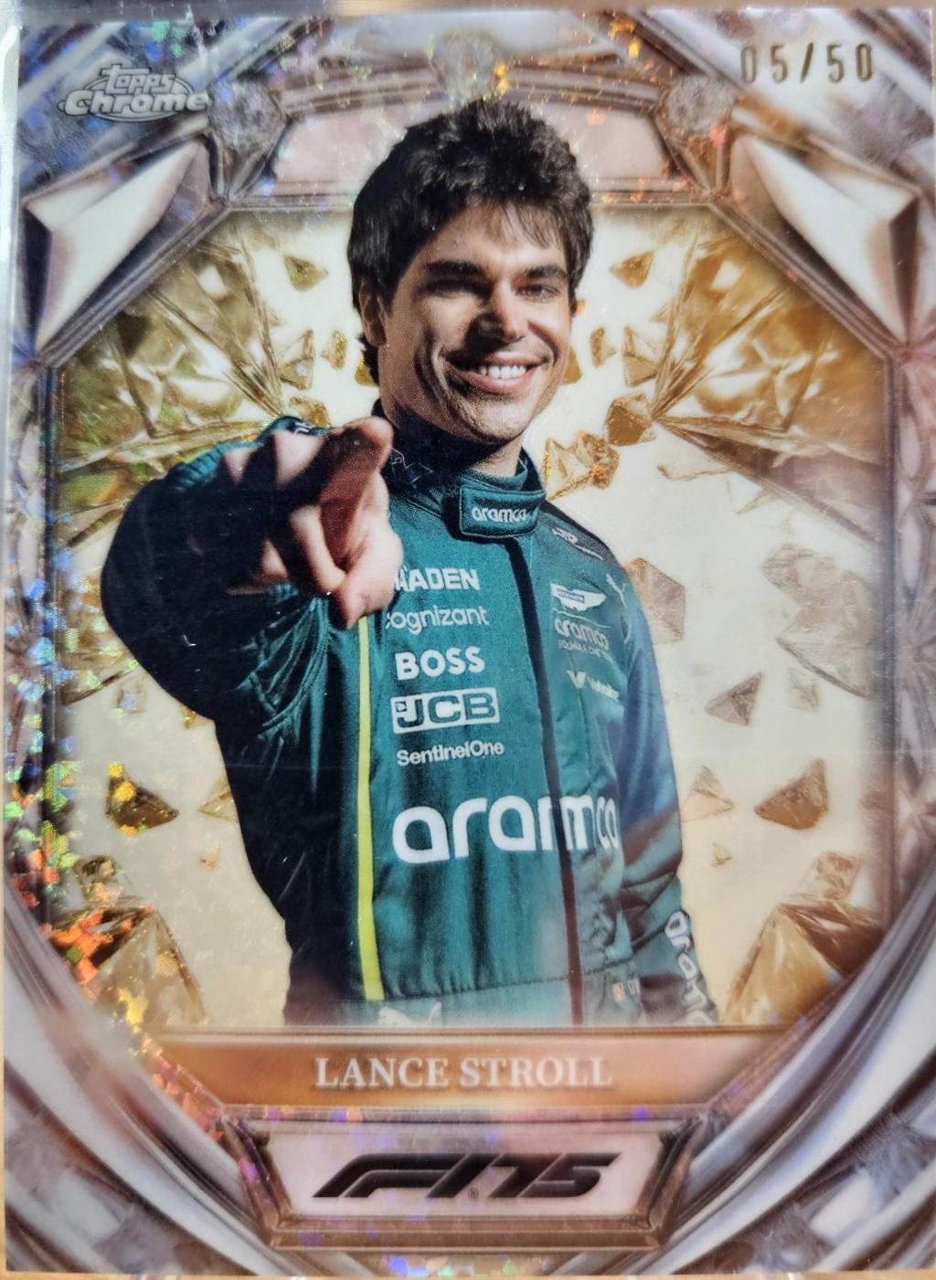 Lance Stroll [Gold Mini-Diamond Refractor] #D75-10