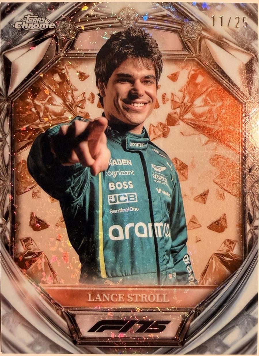 Lance Stroll [Orange Mini-Diamond Refractor] #D75-30