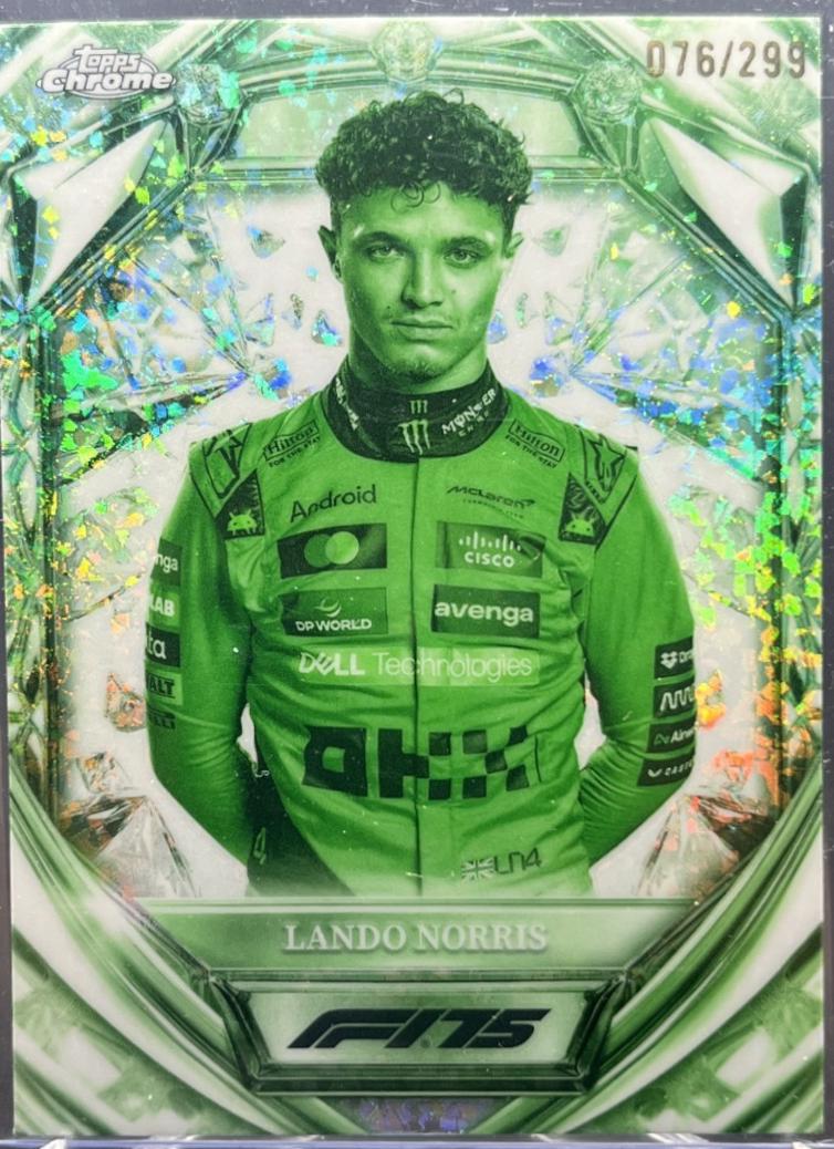 Lando Norris [Night Vision Mini-Diamond Refractor] #D75-5