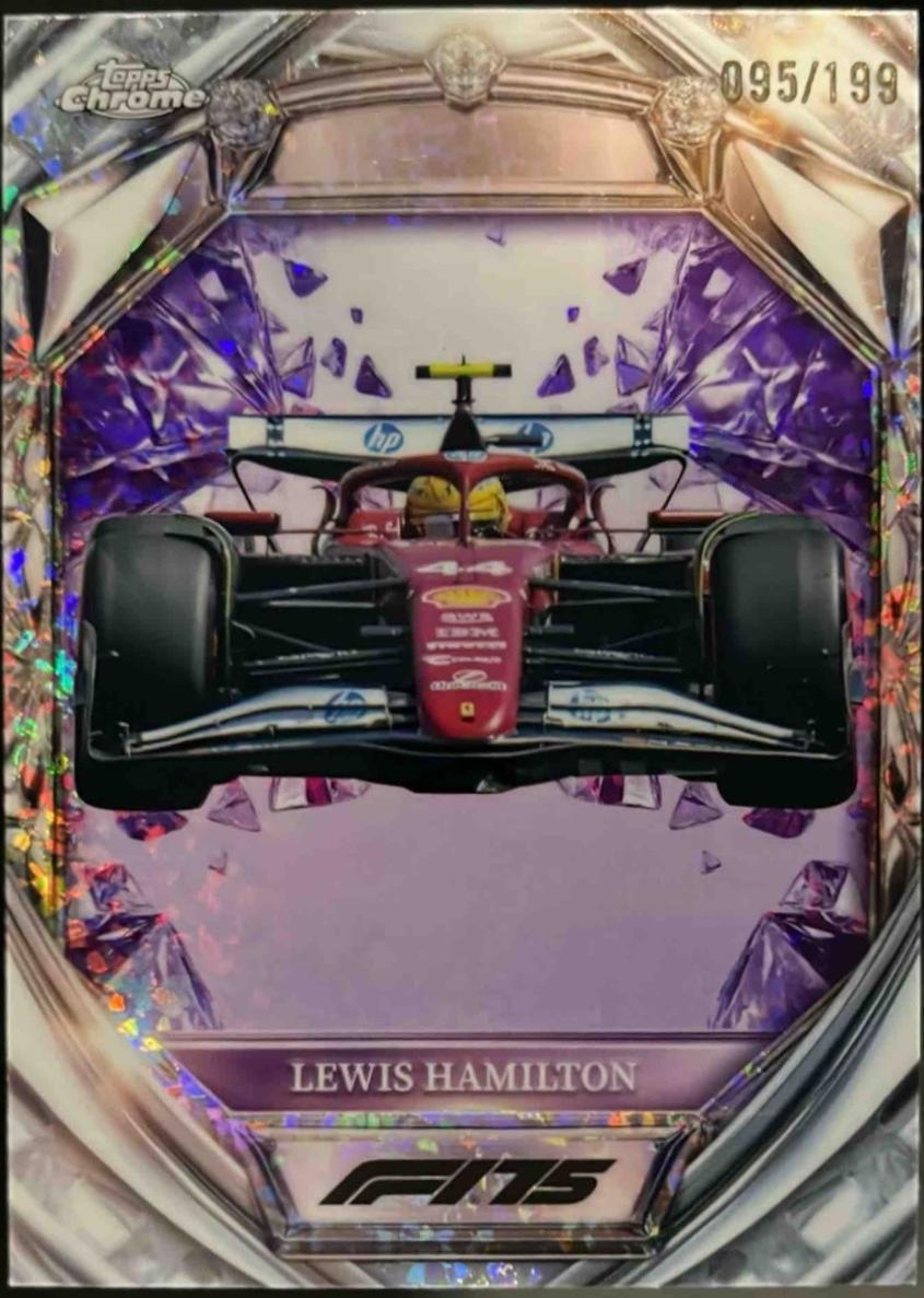 Lewis Hamilton [Purple Mini-Diamond Refractor] #D75-24
