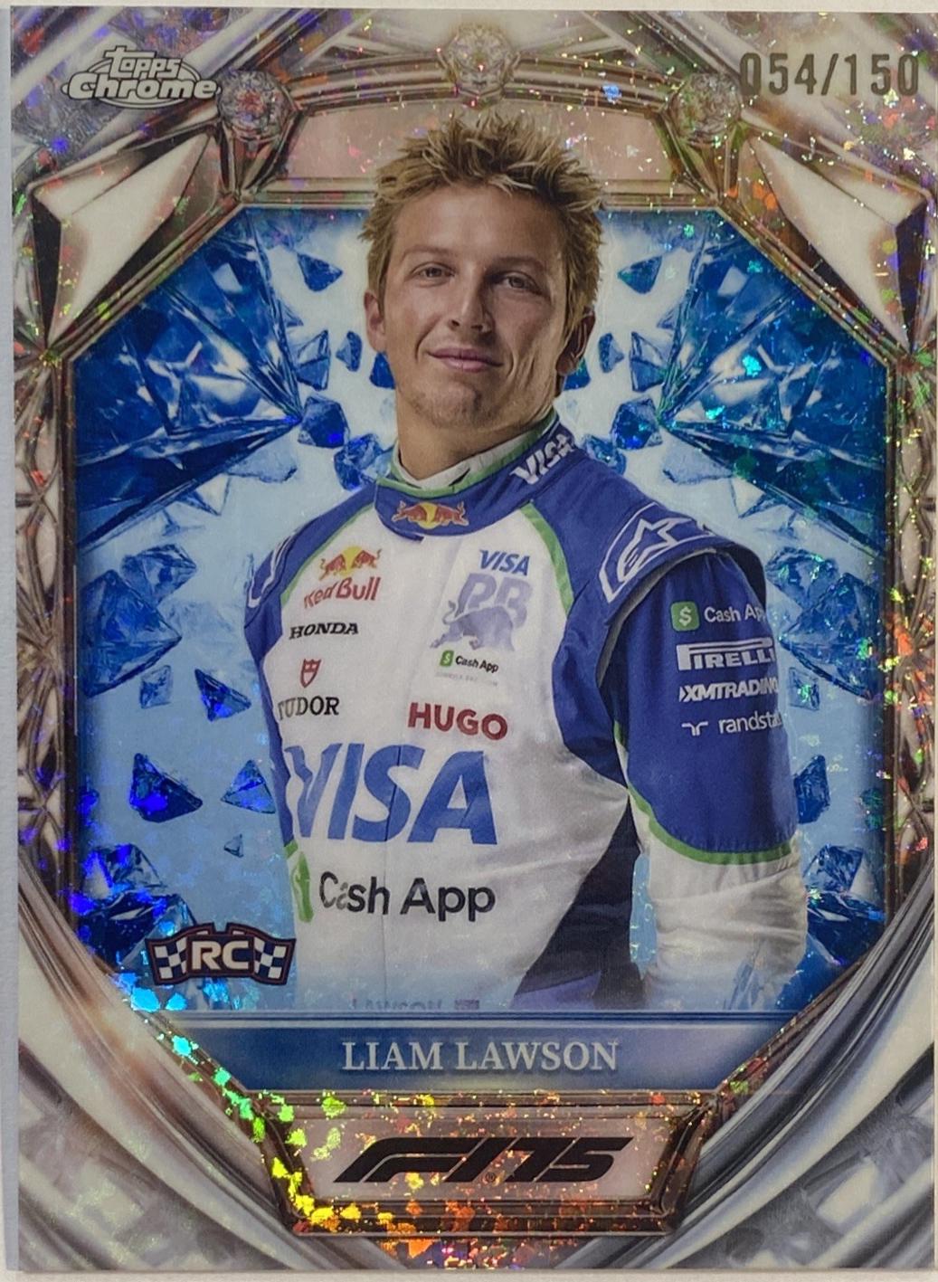 Liam Lawson [Blue Mini-Diamond Refractor] #D75-31