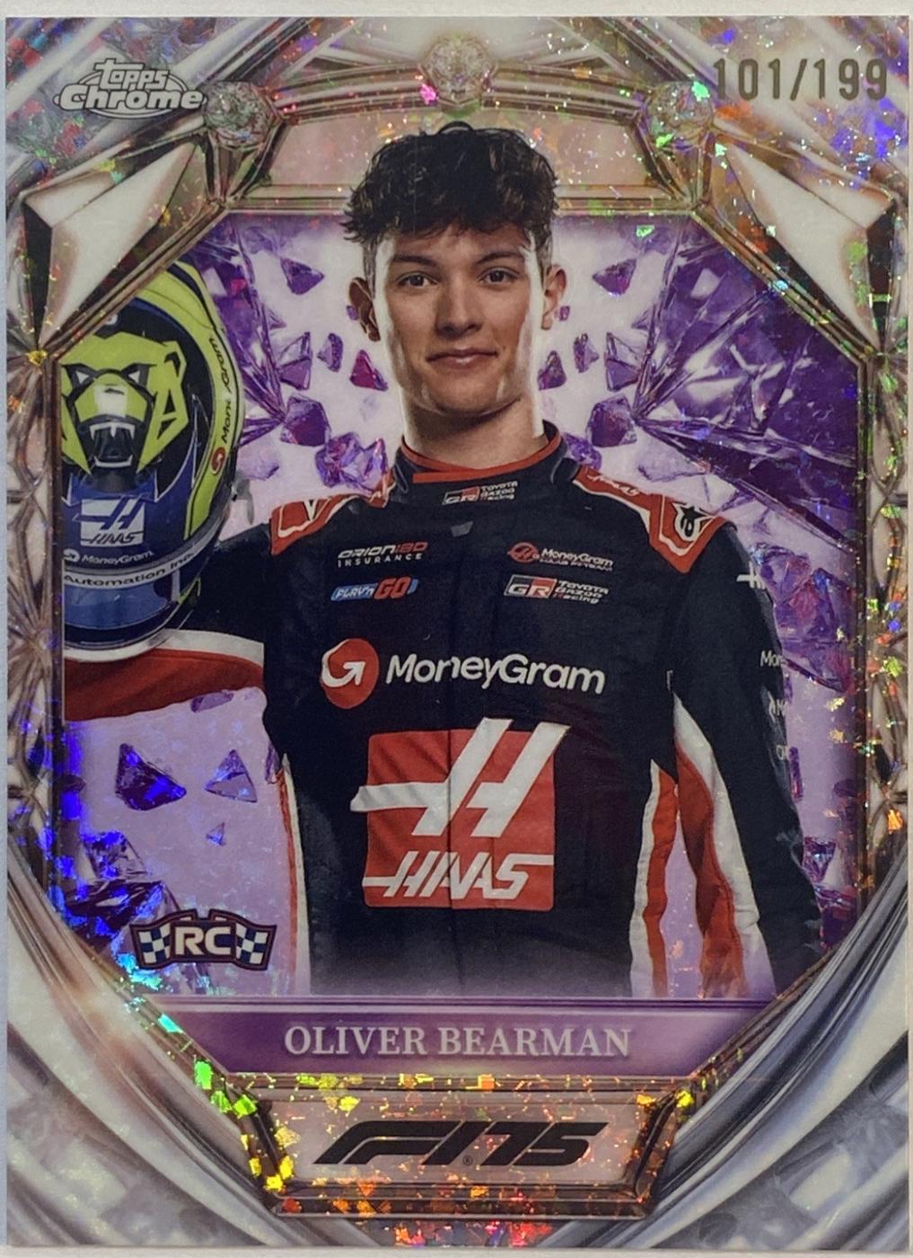 Oliver Bearman [Purple Mini-Diamond Refractor] #D75-34