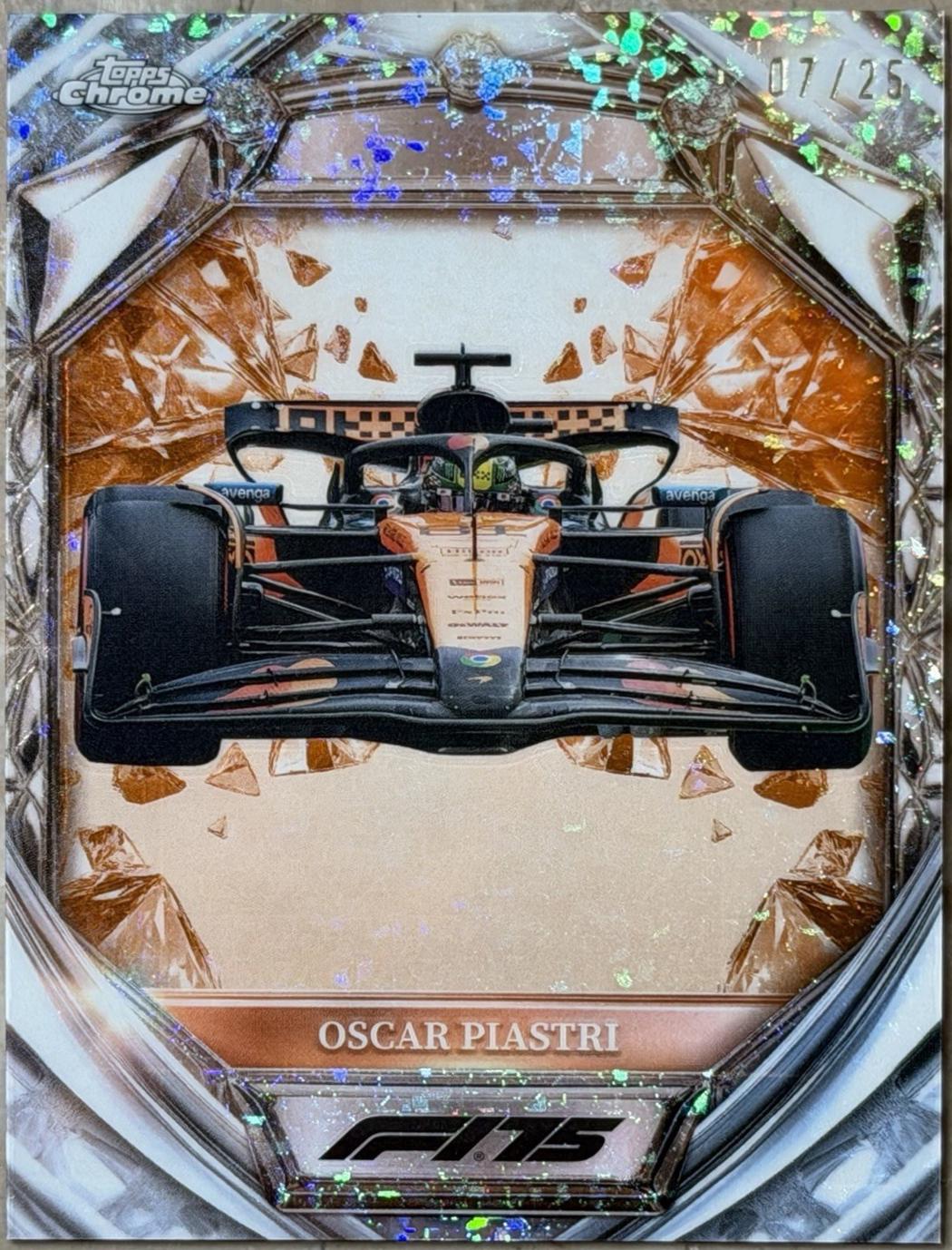 Oscar Piastri [Orange Mini-Diamond Refractor] #D75-26