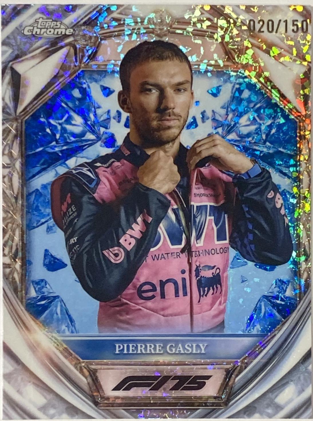 Pierre Gasly [Blue Mini-Diamond Refractor] #D75-36