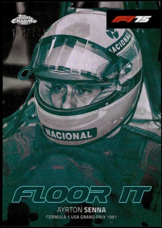 Ayrton Senna [Aqua Refractor] #FI-10