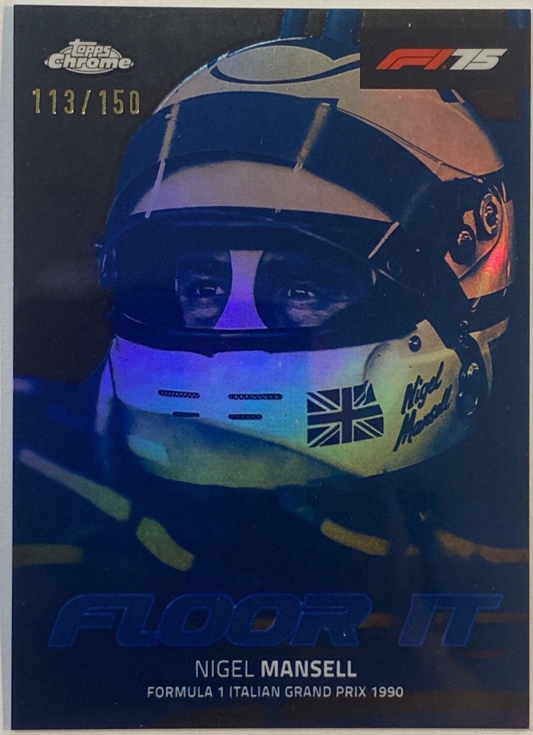 Nigel Mansell [Blue Refractor] #FI-9