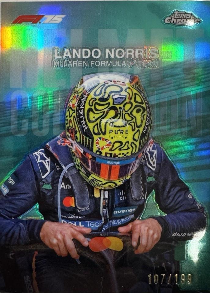 Lando Norris [Aqua Refractor] #HC-4