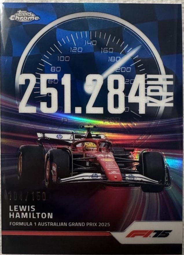 Lewis Hamilton [Blue Refractor] #TS-2
