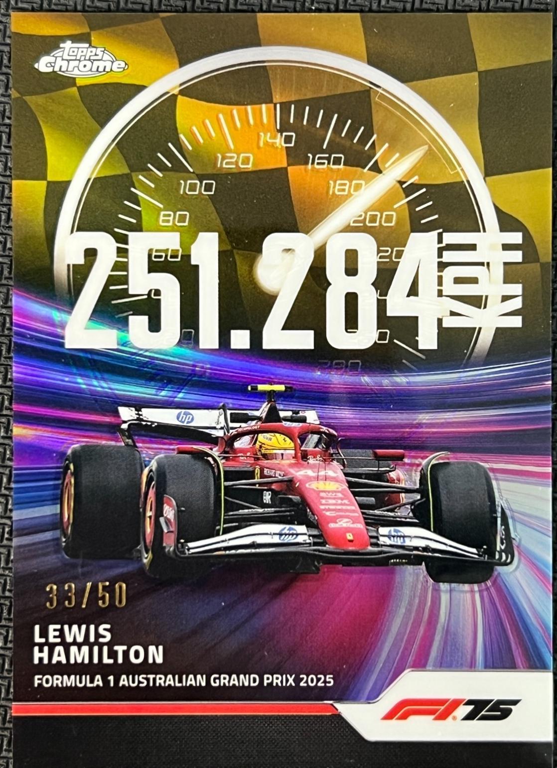 Lewis Hamilton [Gold Refractor] #TS-2