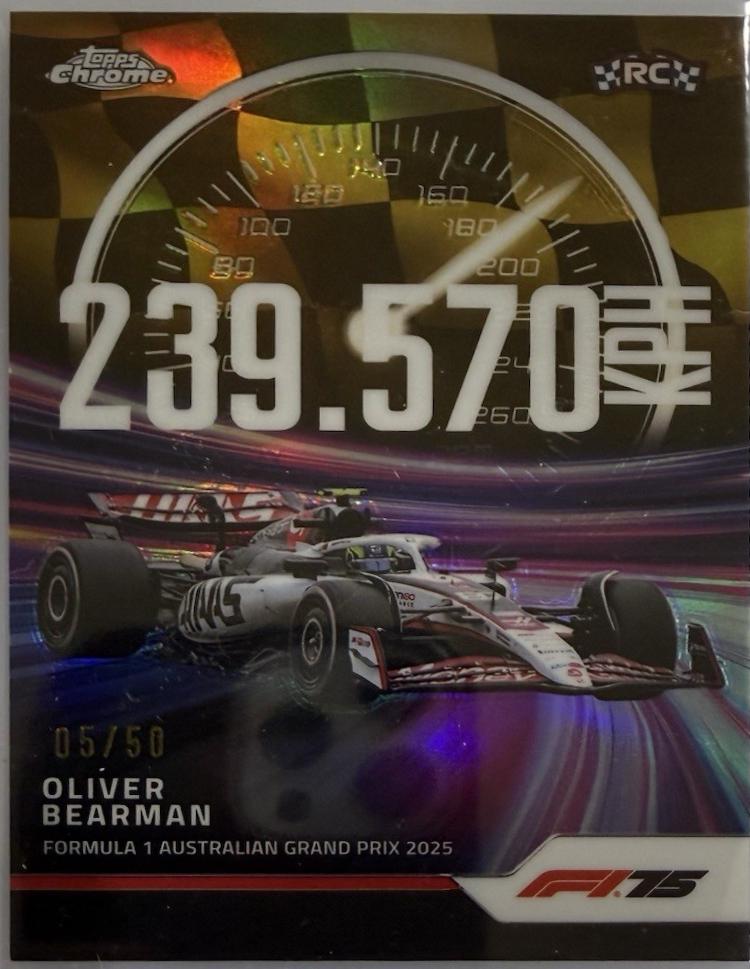 Oliver Bearman [Gold Refractor] #TS-7