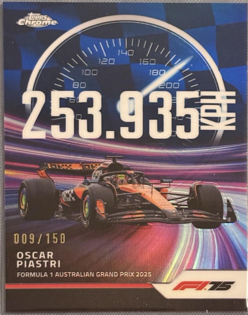Oscar Piastri [Blue Refractor] #TS-3