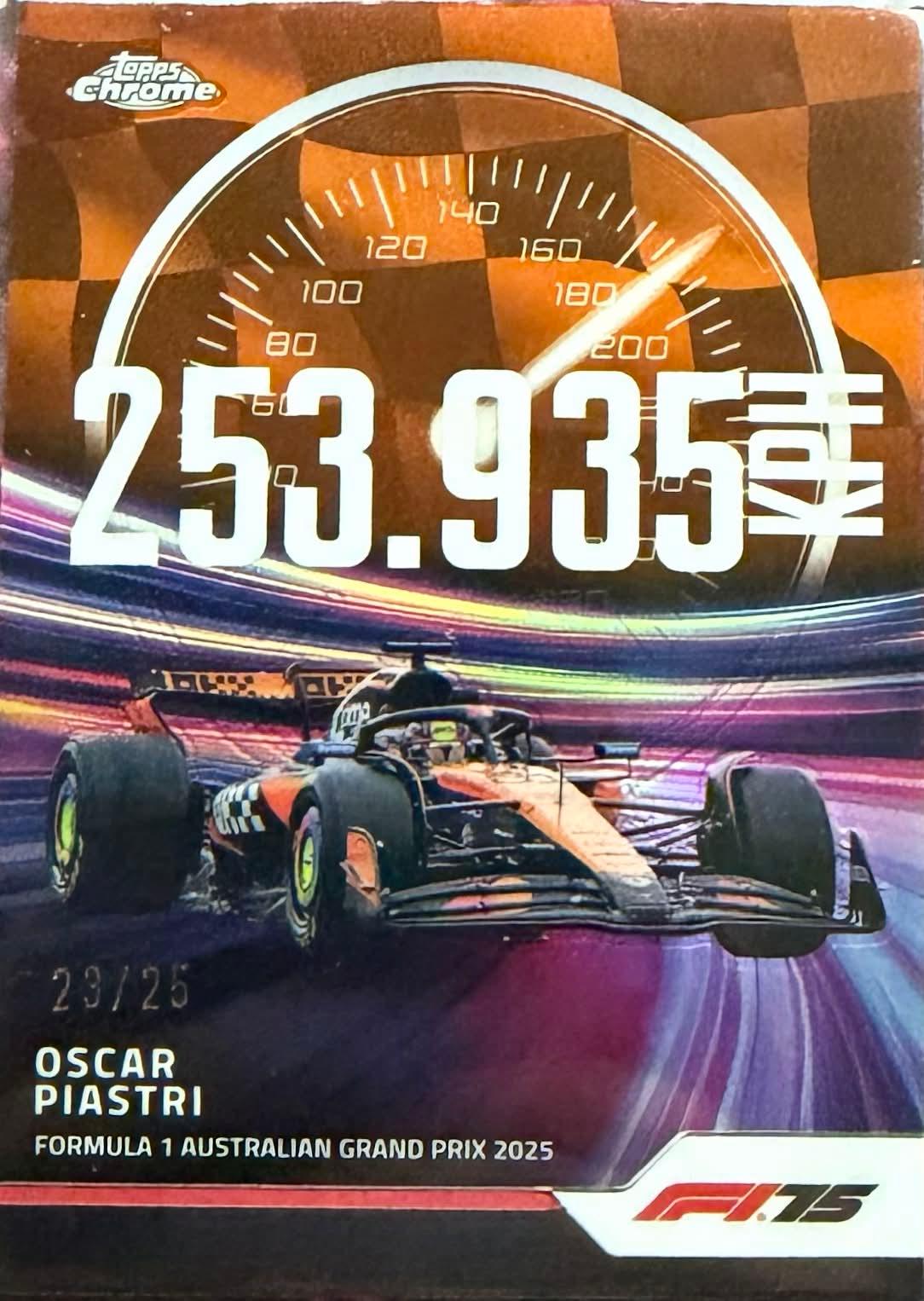 Oscar Piastri [Orange Refractor] #TS-3