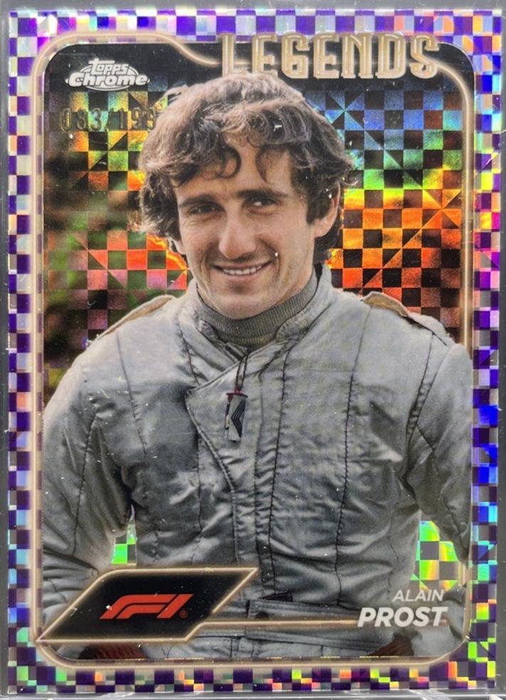 Alain Prost [Checker Flag Purple Refractor] #190