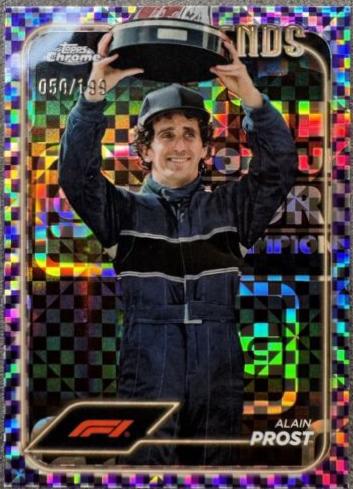 Alain Prost [Checker Flag Purple Refractor] #195